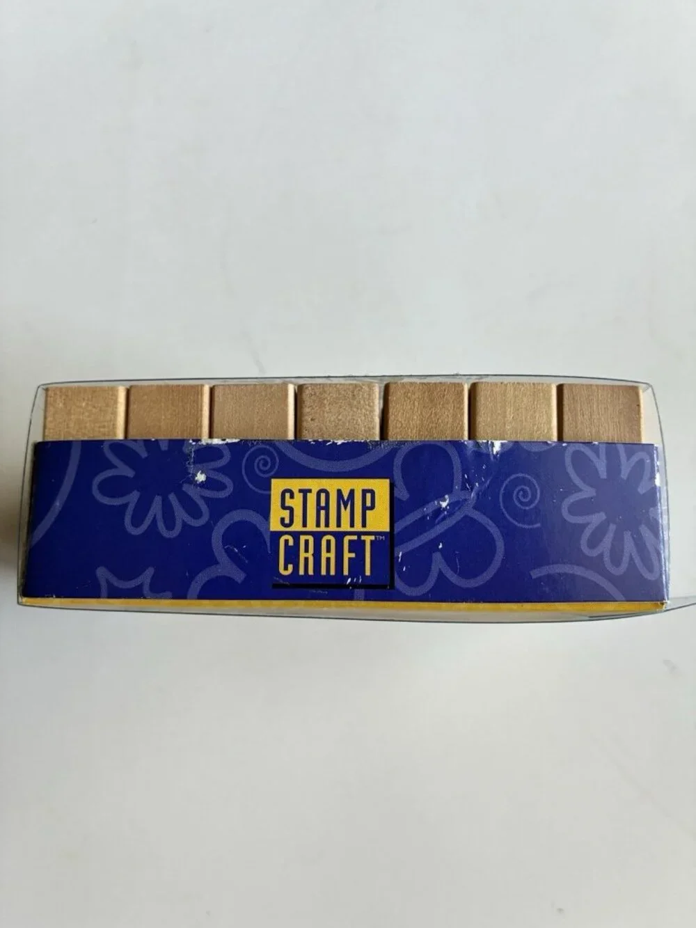 StampCraft Alphabet Number Wood Mounted Rubber Stamp Set 35 Piece Letters 2005